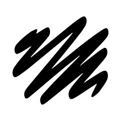 abstract black stroke element