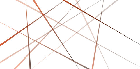 Obraz premium Geometric seamless pattern with linear. Trendy random diagonal lines image. Brown diagonal line isolated on white background. Horizontal image.