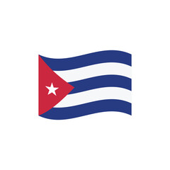 National flag of Cuba vector banner wave symbol