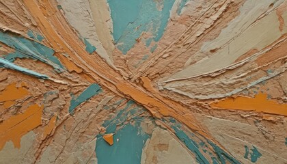  a close up of a wall with paint peeling off of it's sides and peeling off of it's sides and peeling off of it's sides.