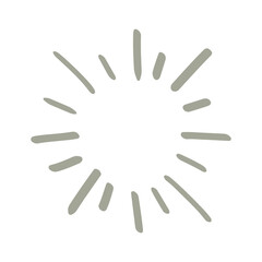 star hand drawn copy space