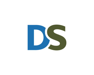 DS logo design vector template