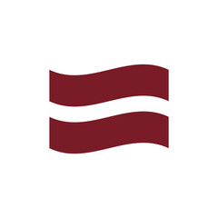 National flag of Latvia vector banner wave symbol