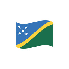 National flag of Solomon Islands vector banner wave symbol