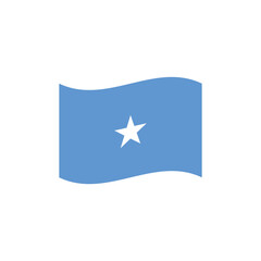 National flag of  Somalia vector banner wave symbol