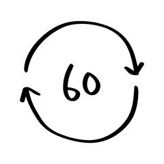 60 seconds time icon
