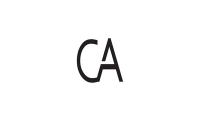 CA, AC, C, A Abstract Letters Logo Monogram	
