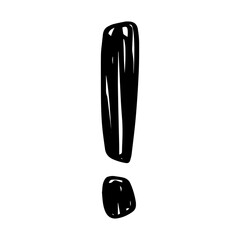 black exclamation mark