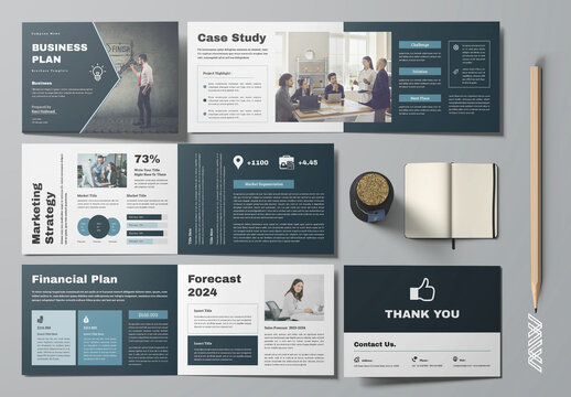 Business Plan Brochure Layout Landscape