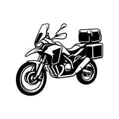 Adventure Motor Trail Logo Vector