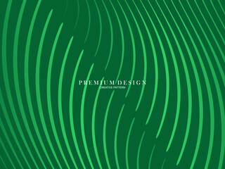 Abstract Green lines Background Template Vector, Green Background with Beautiful Wave Design.