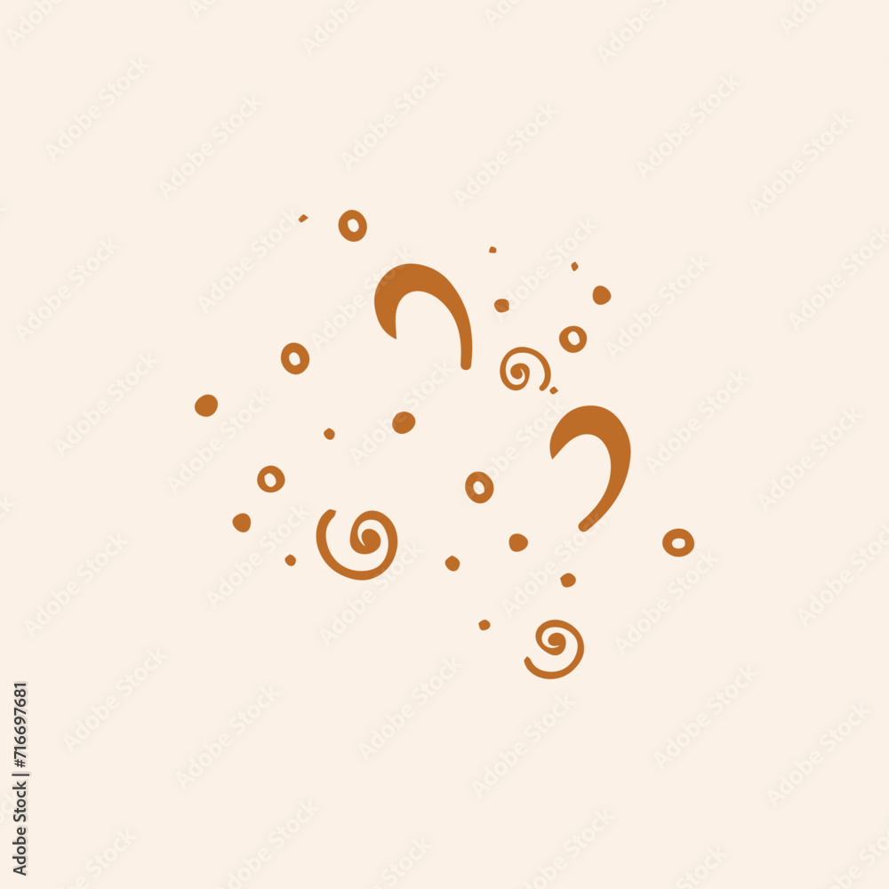 Fototapete abstract shapes concept design background. abstract ornaments shapes background. geometric shapes. a