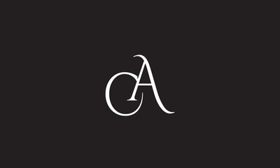 CA, AC, C, A Abstract Letters Logo Monogram	