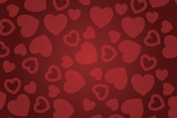 Heart pattern, Valentine's Day seamless pattern, Valentine's Day background.