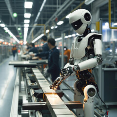 Robots in manufacturing and industry