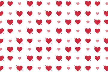 Heart pattern, Valentine's Day seamless pattern, Valentine's Day background.