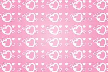 Heart pattern, Valentine's Day seamless pattern, Valentine's Day background.
