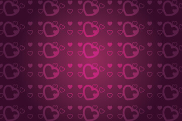 Heart pattern, Valentine's Day seamless pattern, Valentine's Day background.