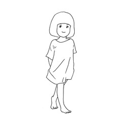 ナチュラルテイストな女の子（mono・jpg）