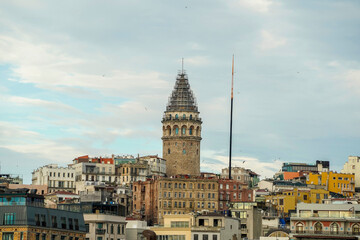 Galata Tower view from Istanbul Bosphorus cruise