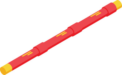 Tidal energy pipe icon isometric vector. Ecology sea. Eco structure