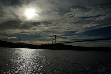 Fototapeta premium 15 temmuz sehitler Koprusu bridge Istanbul Bosphorus cruise