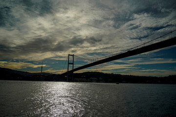 Obraz premium 15 temmuz sehitler Koprusu bridge Istanbul Bosphorus cruise