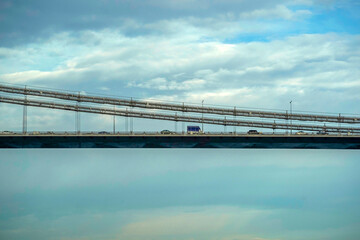 Fatih Sultan Mehmet bridge view from Istanbul Bosphorus cruise