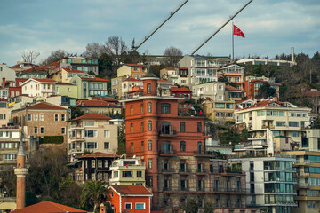 Bebek district view from Istanbul Bosphorus cruise
