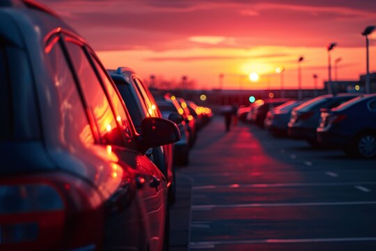 lots of cars on car parking