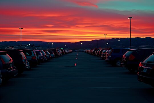 lots of cars on car parking