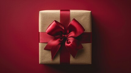 Valentine's day, gift box and red bow