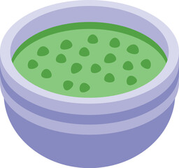 Aromatic pesto sauce icon isometric vector. Organic cooking. Salt cook