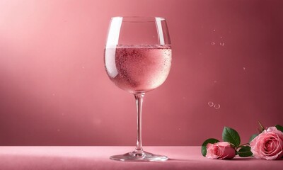 champagne and rose