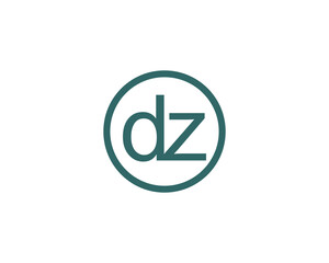 DZ logo design vector template