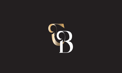  CB, BC, C, B Abstract Letters Logo Monogram