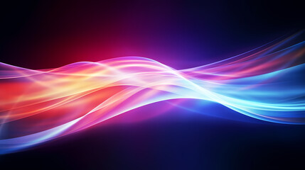 Glowing road speed lines, neon speed abstract background