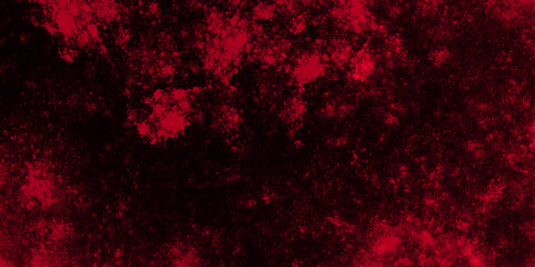 Defocused Lights and Dust Particles with soft Red clouds painted texture grungy design. Dark grunge red concrete . Grungy red canvas background or texture.