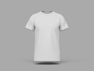 Front View White Blank Jersey Mockup with Hanger