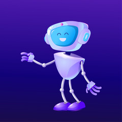 Vector Illustration of A Cute Robot