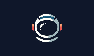 minimalistic astronaut vector logo 

