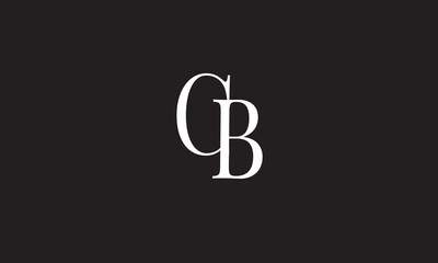  CB, BC, C, B Abstract Letters Logo Monogram