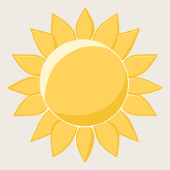 sunlights weather yellow cartoon sun vector illustration 10 eps