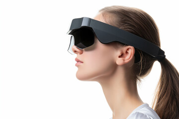 women wearing VR headset