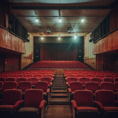 cinema theatre before presentation 
