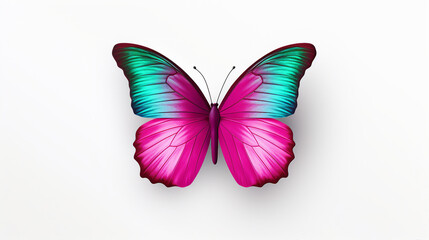 Close-Up of Nature's Canvas: A Colorful Butterfly on a Simple, Vibrant Background, Ideal for Wildlife Enthusiasts and Designers Seeking Elegance.