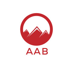 AAB Letter logo design template vector. AAB Business abstract connection vector logo. AAB icon circle logotype.
