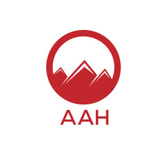 AAH Letter logo design template vector. AAH Business abstract connection vector logo. AAH icon circle logotype.
