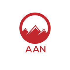AAN Letter logo design template vector. AAN Business abstract connection vector logo. AAN icon circle logotype.
