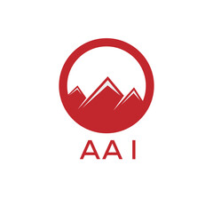 AAI Letter logo design template vector. AAI Business abstract connection vector logo. AAI icon circle logotype.
